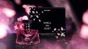 Nissan perfume pneu queimado